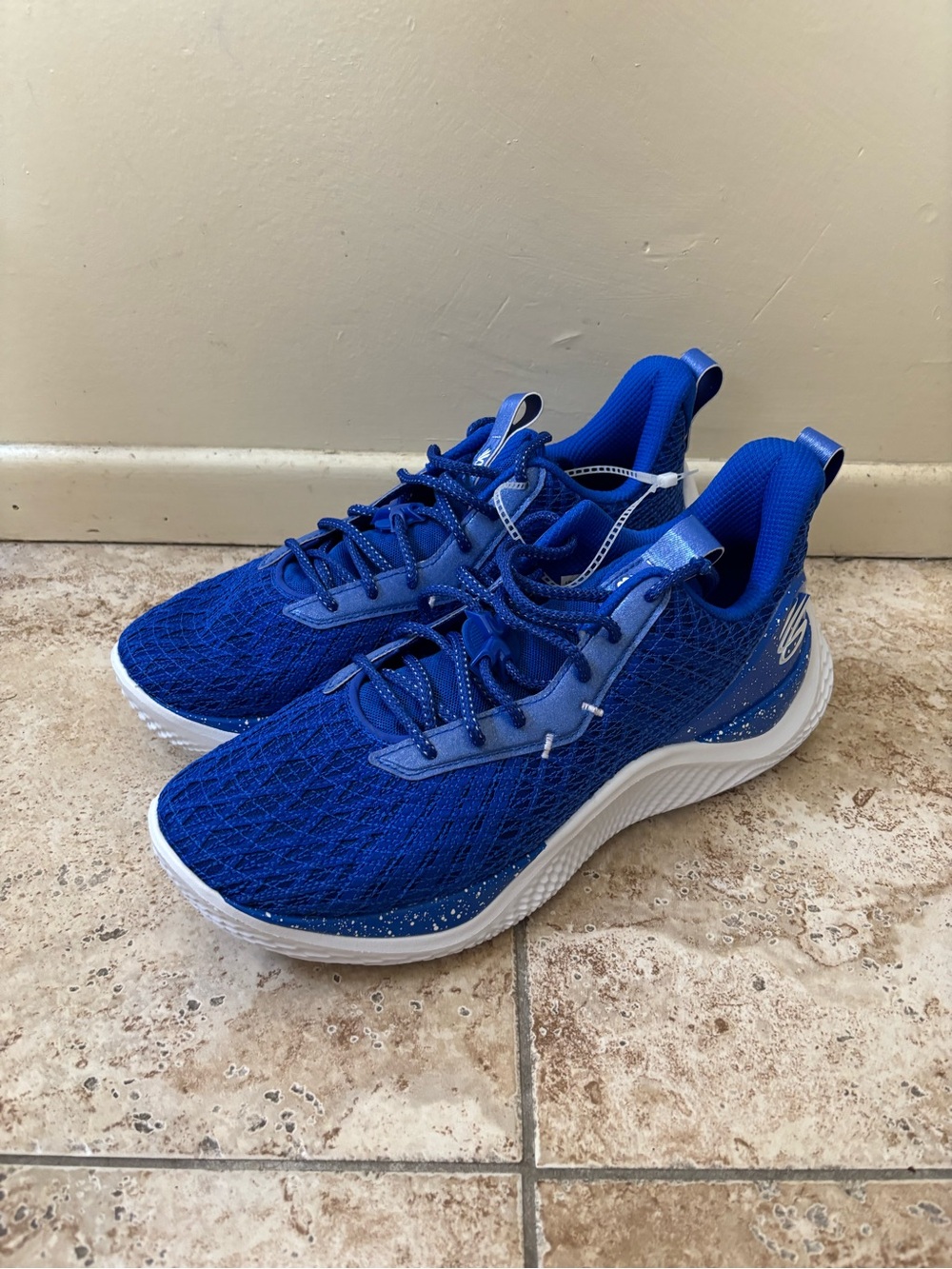 Under Armour Team Curry 10 Men Basketball Shoes Size 13 Blue White 3026624 401
